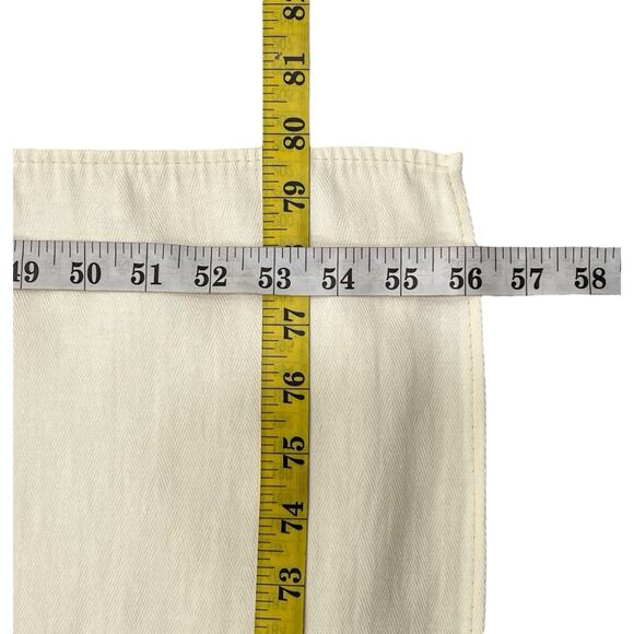 Ralph Lauren Tablecloth Oblong 80 x 56 Light Creamy Beige Cotton Blend Weave - Picture 8 of 8